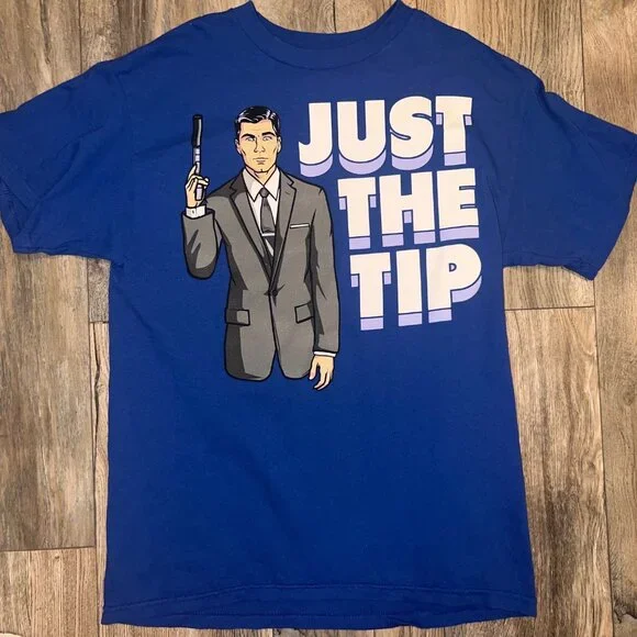 Archer FX Just The Tip Graphic T-shirt Men’s Size Medium-Sterling Archer - Picture 1 of 3